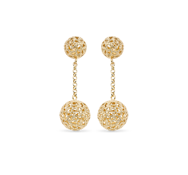 Pendientes Cui, plata dorada