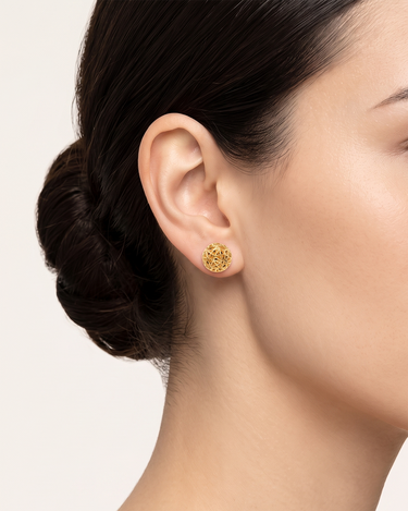 Pendientes Dolgy, plata dorada