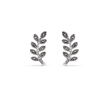 Pendientes Duet marcasitas, plata