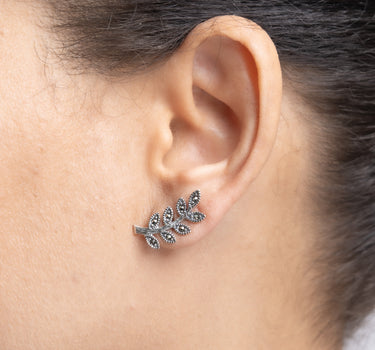 Pendientes Duet marcasitas, plata