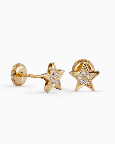 Pendientes Estrella, oro