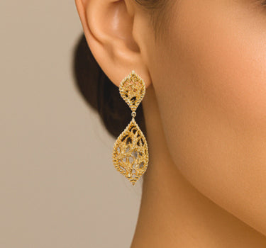 Pendientes Fátima, oro