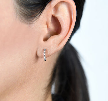 Pendientes Flavia diamantes, oro blanco