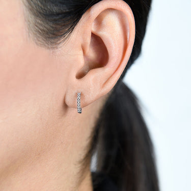 Pendientes Flavia diamantes, oro blanco