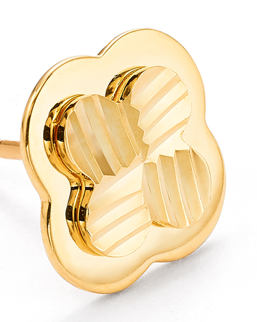 Pendientes Flor, oro