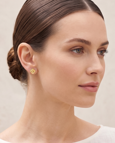 Pendientes Flor, oro