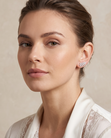 Francesaca earrings in white gold and diamonds