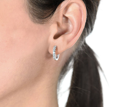 Pendientes Ginevra diamantes, oro blanco