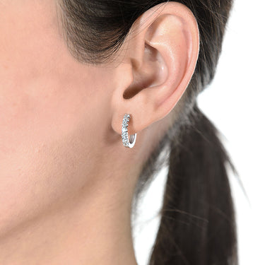 Pendientes Ginevra diamantes, oro blanco