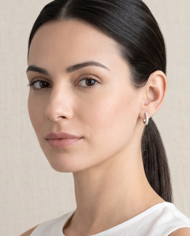 Ginevra earrings in white gold and diamonds