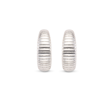 Pendientes Glass M, plata