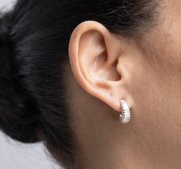 Pendientes Glass S, plata