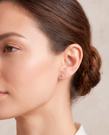 Pendientes Kaia diamantes 0,20 ct, oro blanco
