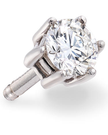 Pendientes Kaia diamantes 0,33 ct, oro blanco