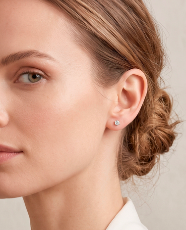 Pendientes Kaia diamantes 0,33 ct, oro blanco
