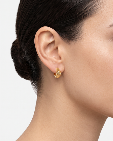Pendientes Kym P, plata dorada