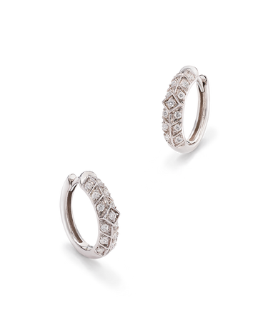 Pendientes Lia, oro blanco