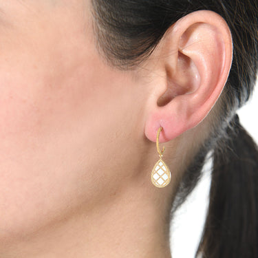 Pendientes Magan madreperla, oro