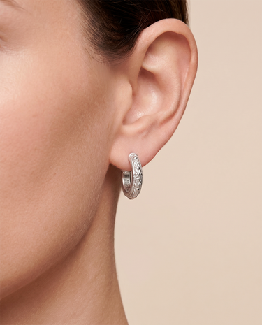 Pendientes Mencía P, plata