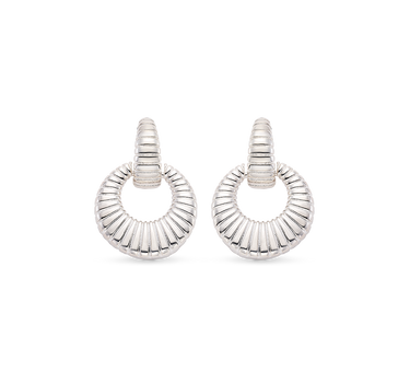 Pendientes Met mini, plata