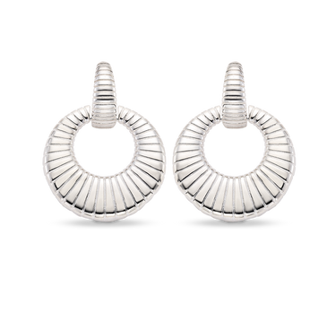 Pendientes Met, plata