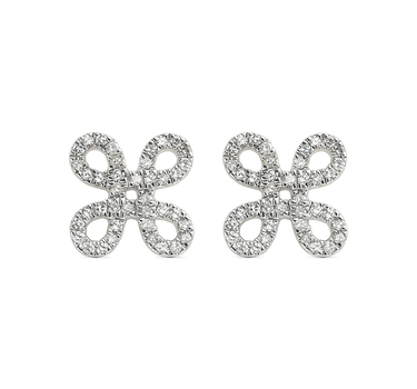 Pendientes Monna Lisa diamantes, oro blanco