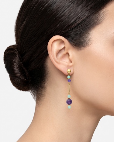 Pendientes Pikes, plata dorada