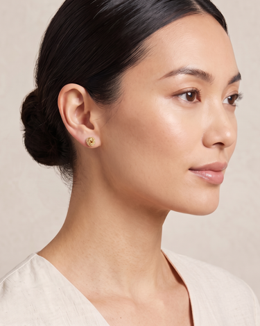 Pendientes Rosales P, oro