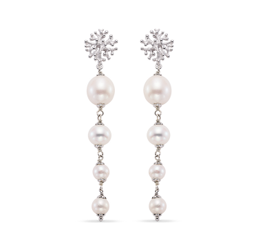 Pendientes Rossini perlas, plata