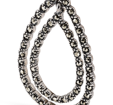 Pendientes Schubert marcasitas, plata