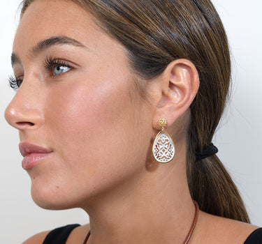 Pendientes Taifa Nácar, oro