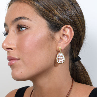 Pendientes Taifa Nácar, oro