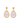 Pendientes Taifa Nácar, oro