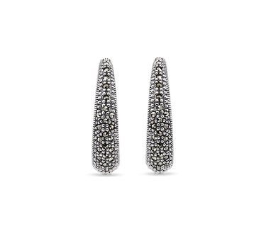 Pendientes Wagner marcasitas, plata