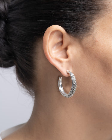 Pendientes Wagner marcasitas, plata