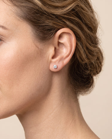 Pendientes diamantes 0,30 ct, oro blanco