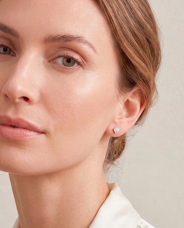 Pendientes diamantes 1,00 ct, oro blanco