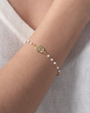 Pulsera Amira, plata dorada