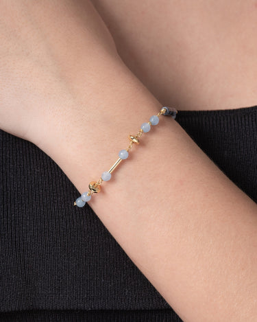 Pulsera Antibes, plata dorada