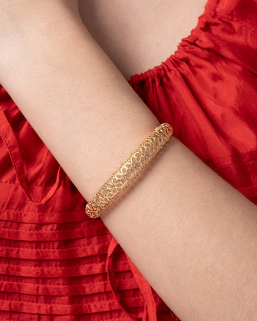 Pulsera Conil, plata dorada