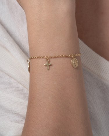 Pulsera Dinah, plata dorada