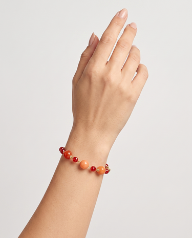 Pulsera Elbert, plata dorada