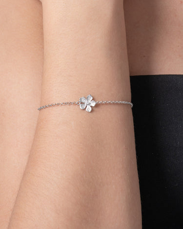 Pulsera Flor, plata