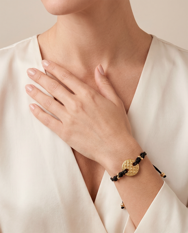 Jimena bracelet, gold plated silver