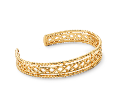 Pulsera Maya, plata dorada