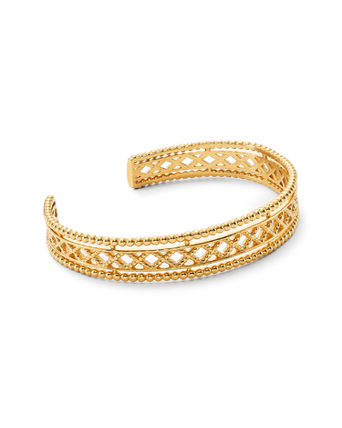 Pulsera Maya, plata dorada