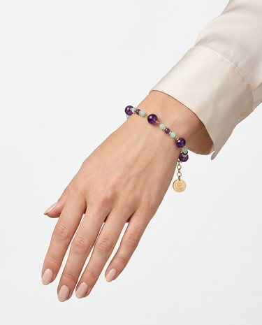 Pulsera Pikes, plata dorada