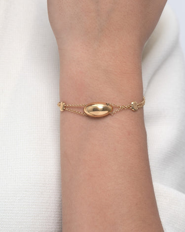 Pulsera Ston, plata dorada