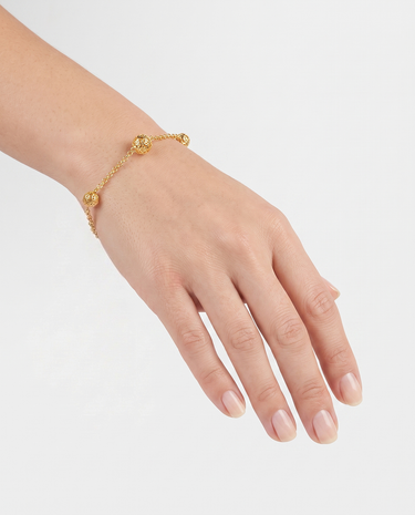 Pulsera Urales, plata dorada