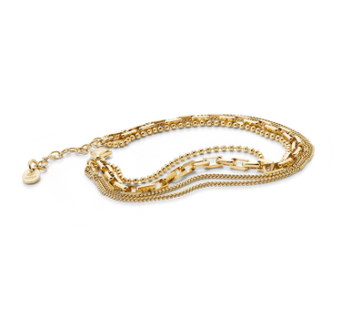 Pulsera Wish, plata dorada